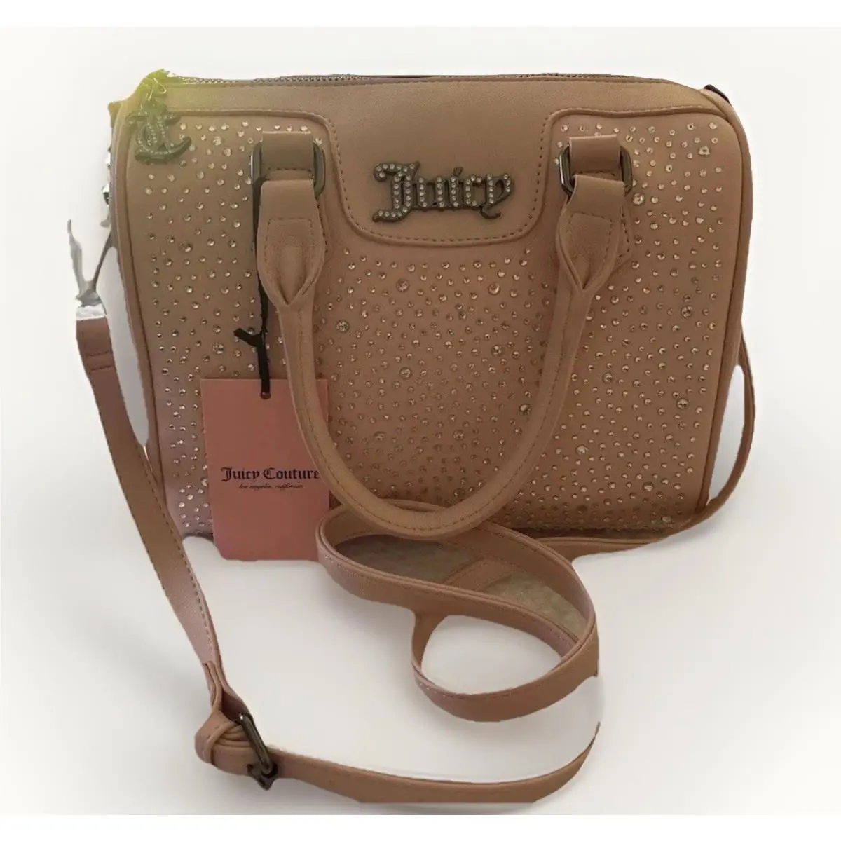 Juicy Couture Dazzle Satchel Bag Pink Clay Women`s Purse