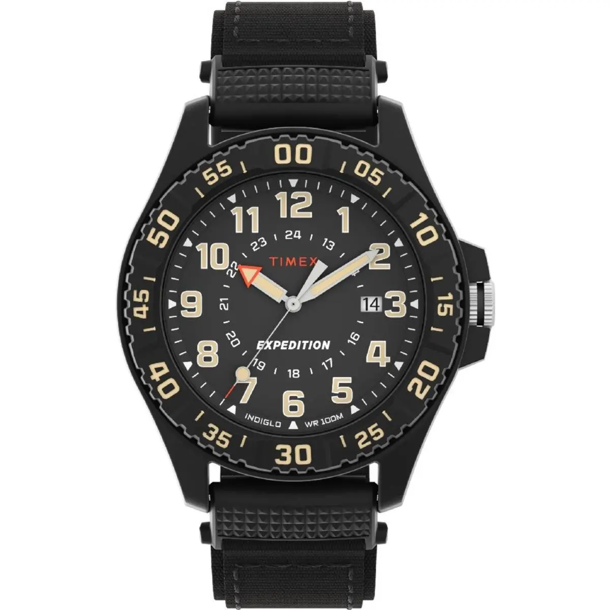 TW4B26300 Men`s Black Expedition 42mm Fabric Fast Wrap Strap Watch by Timex