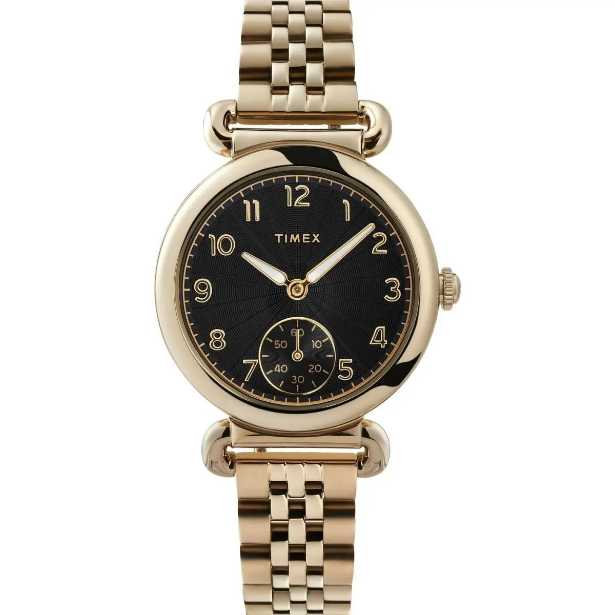Women’s Model 23 Gold Tone Black Dial Watch TW2T88700VQ by Timex