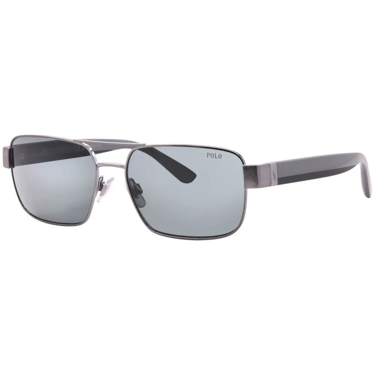 Polo Ralph Lauren PH3161 926687 Sunglasses Men`s Brushed Gunmetal/dark Grey 58mm - Frame: Gunmetal, Lens: Gray