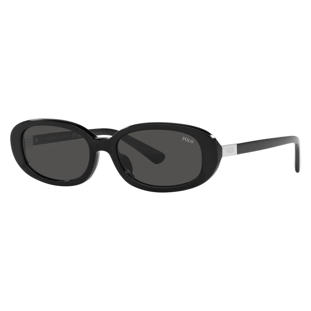 Polo Ralph Lauren Women Oval Sunglasses PH4198U 500187 Black/dark Grey 53mm