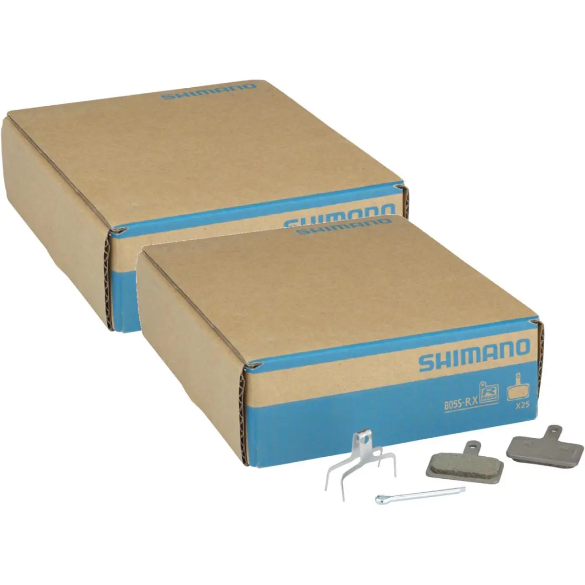Shimano B05S-RX Disc Brake Pad and Spring - Resin Compound Stainless Steel Back