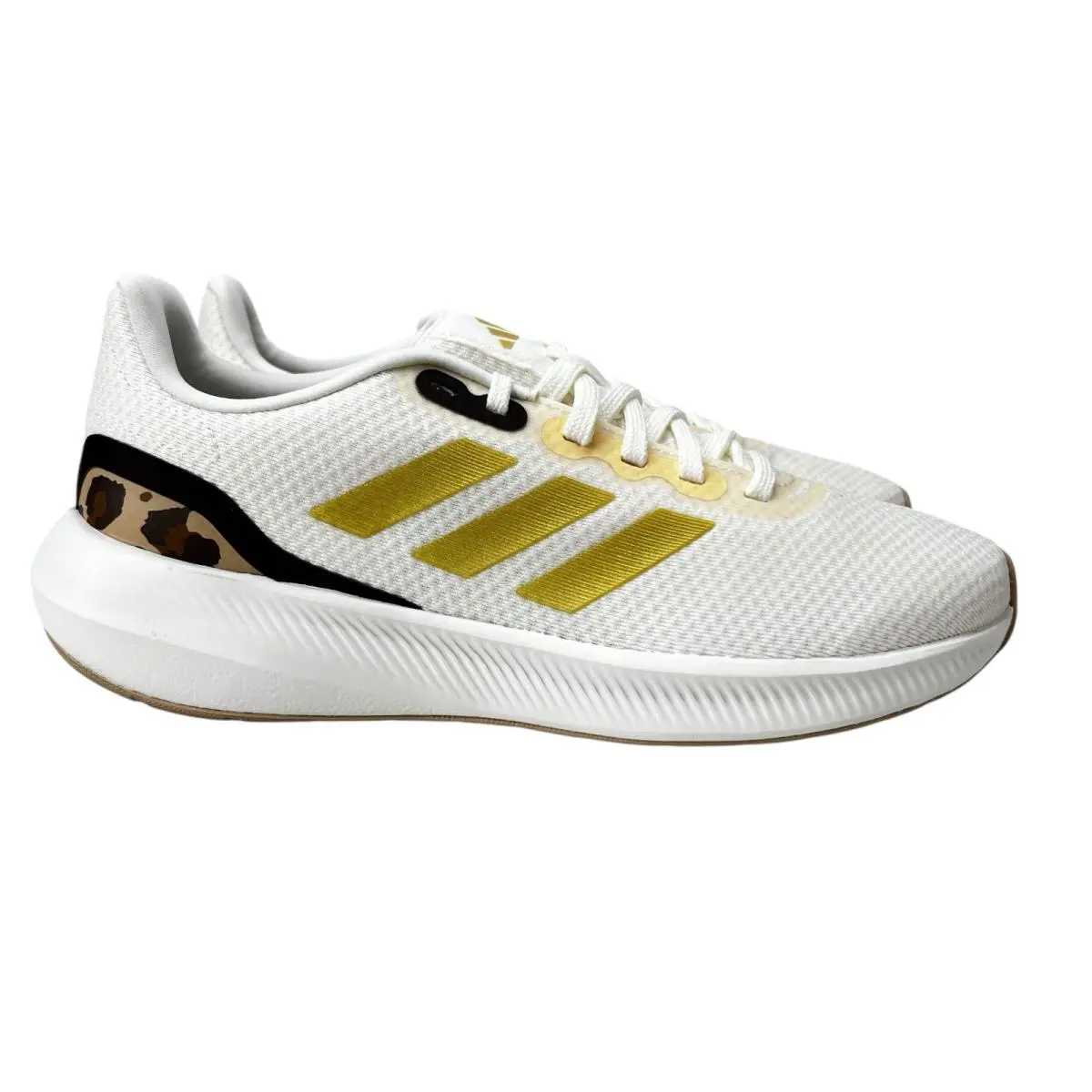 Adidas Runfalcon 3.0 White Gold Metallic Beige Shoes IE0751 Women`s Sz 6.5 - 9 - Beige