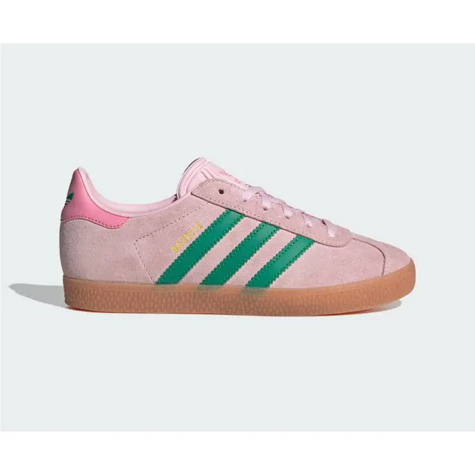 Adidas Gazelle Clear Pink Court Green GS Shoes JP7128 Multi Sz
