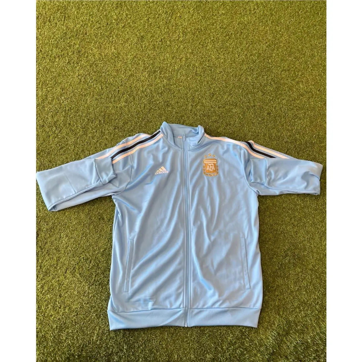 Adidas Argentina Mens Full Zip Dna Track Jacket - Blue/white