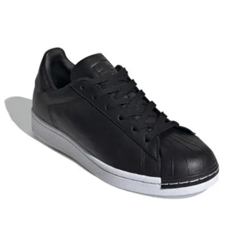 Adidas Superstar Pure FV3353 Women`s US 7.5 Black Leather Casual Shoes JOBB1877