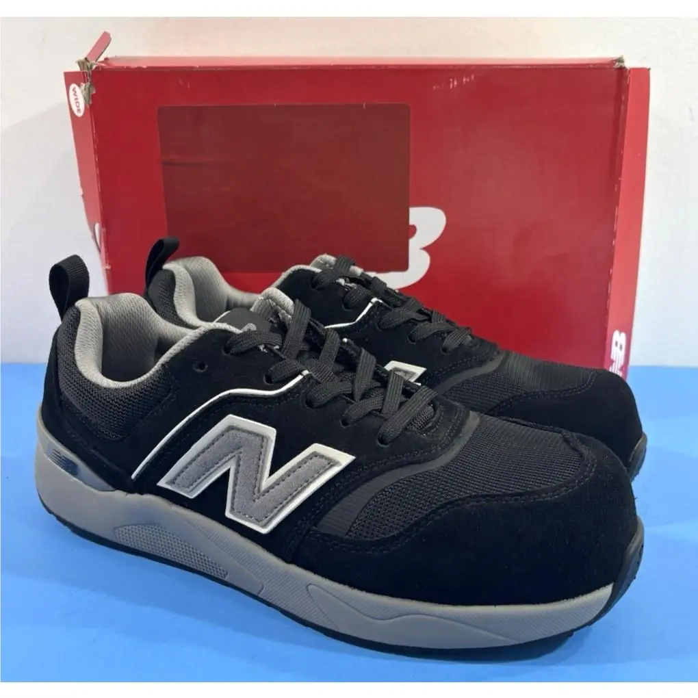 9 2E New Balance Mens Elite Lite EH Work Shoes Muelehbg Black / Grey