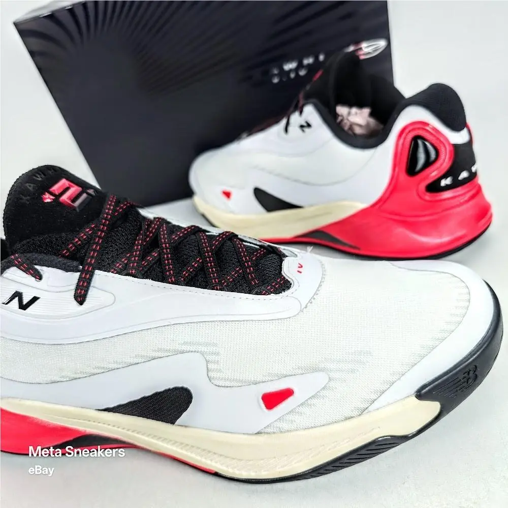 New Balance US 15 Men`s White Red Black Basketball Retro Kawhi IV BBKLSBR4