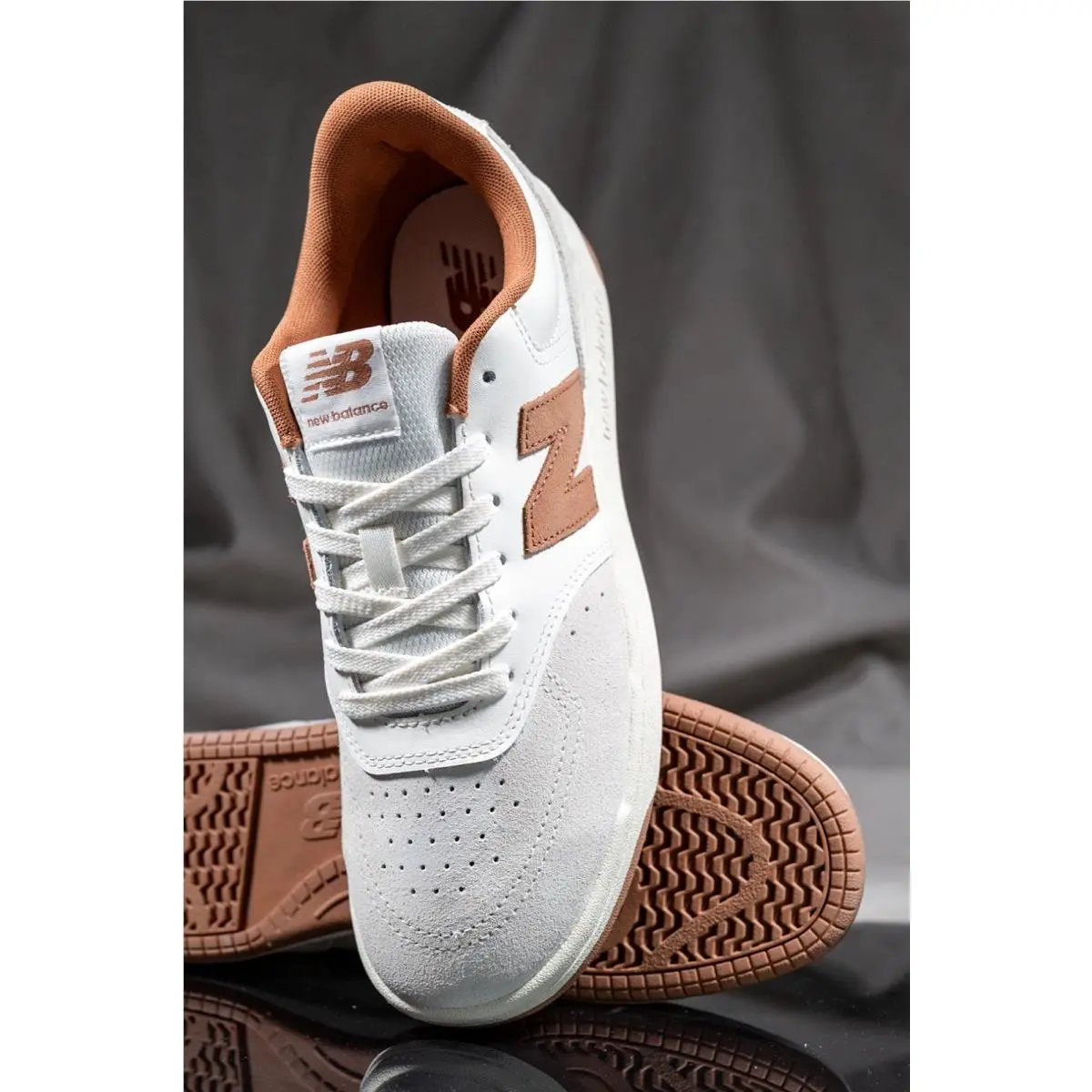 New Balance shoes - NEW BALANCE BB80 - BB80WB1 - WHITE/ BROWN (UPC: 197966746919) 0