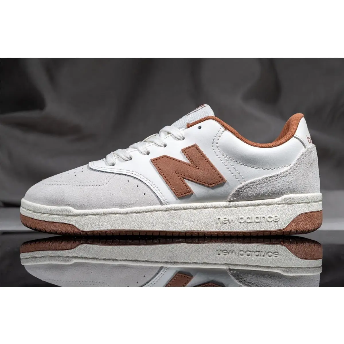 New Balance shoes - NEW BALANCE BB80 - BB80WB1 - WHITE/ BROWN (UPC: 197966746919) 1