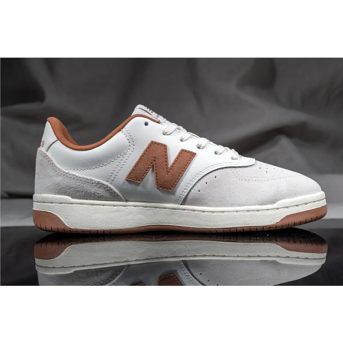 New Balance shoes - NEW BALANCE BB80 - BB80WB1 - WHITE/ BROWN (UPC: 197966746919) 2
