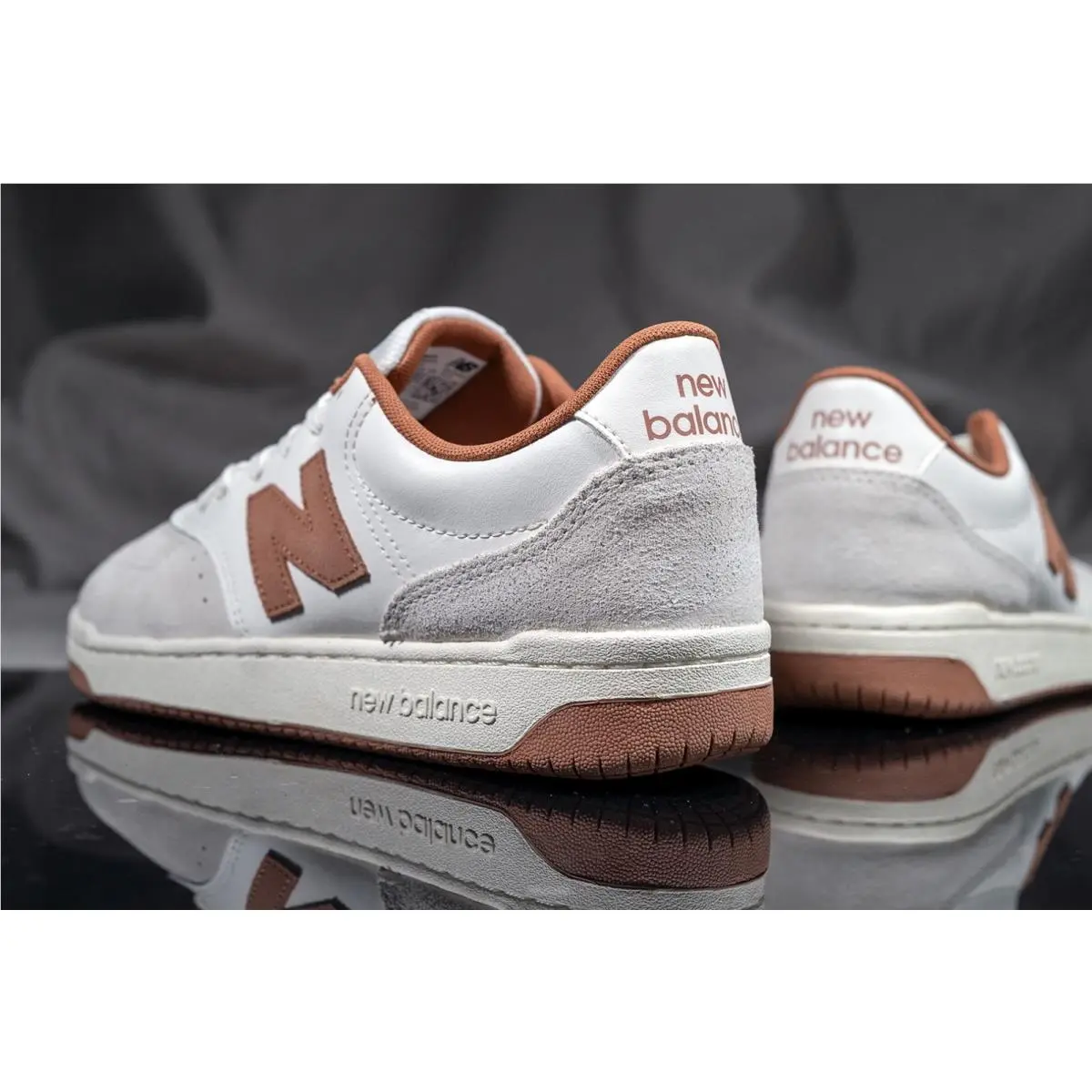 New Balance shoes - NEW BALANCE BB80 - BB80WB1 - WHITE/ BROWN (UPC: 197966746919) 5