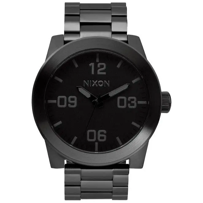 Nixon Corporal A346-001 Stainless Steel Watch 48mm 10ATM Miyota Quartz Men`s