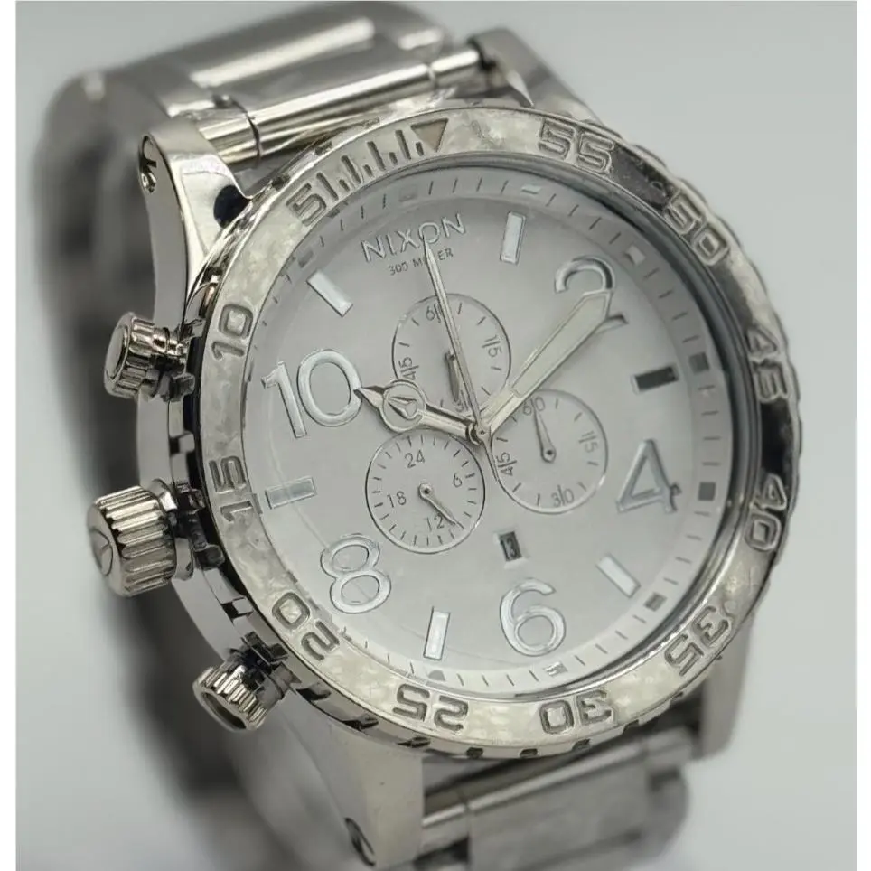 Nixon 51-30 Chrono - High Polish/white Chronograph Unisex Watch A083-488