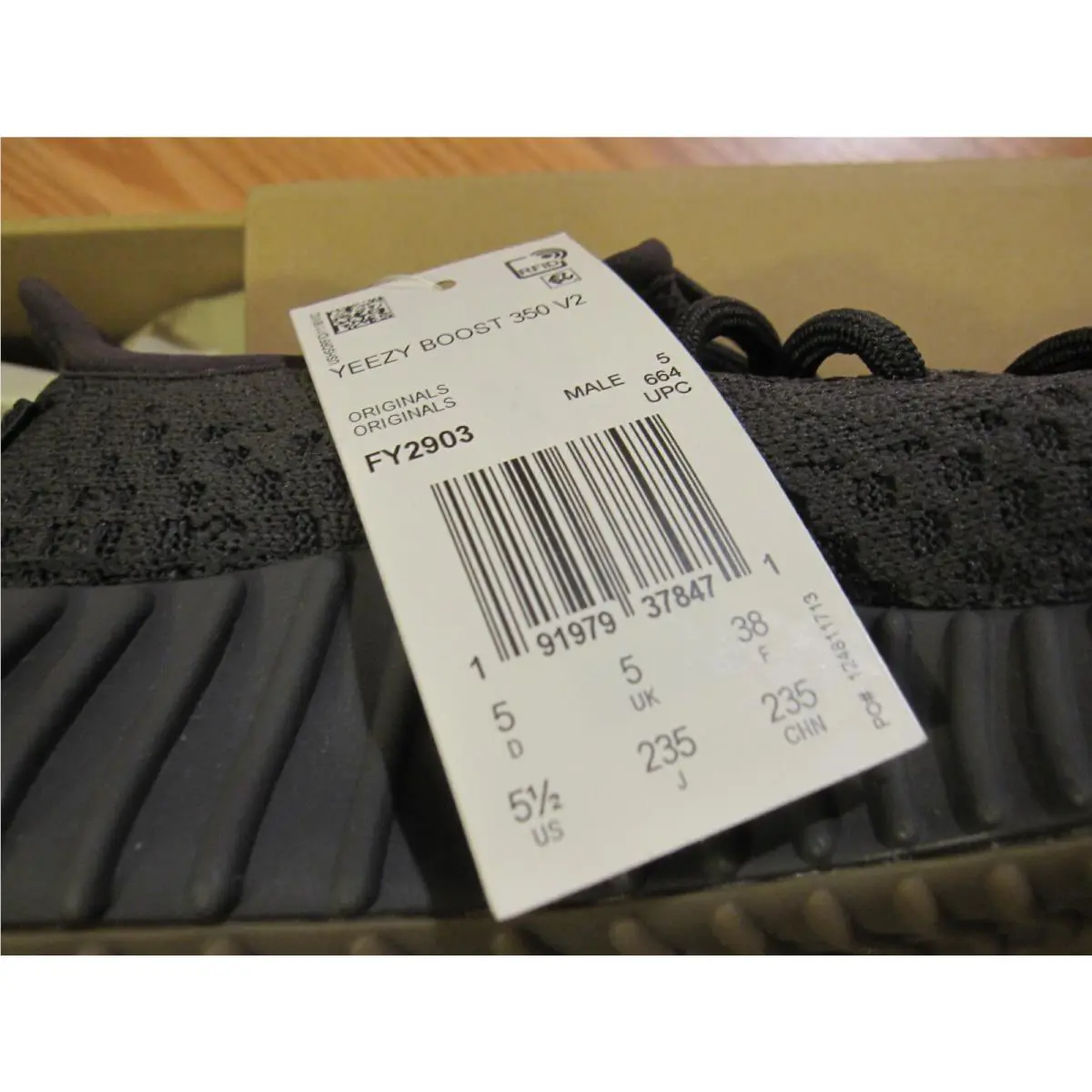 Adidas shoes - adidas Yeezy Boost 350 V2 - FY2903 - Black (UPC: 0191979378471) 8
