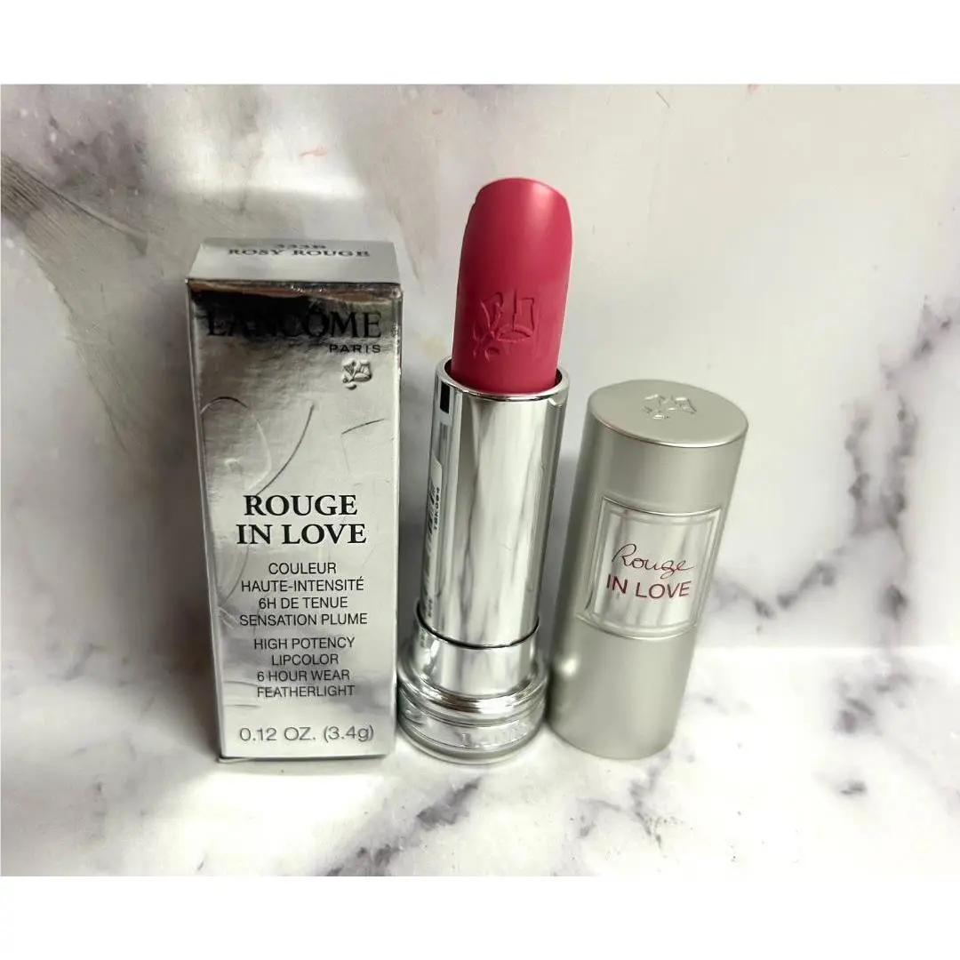 Lancome Rouge In Love Lipstick-333 Rosy Rouge - Full Size/boxed
