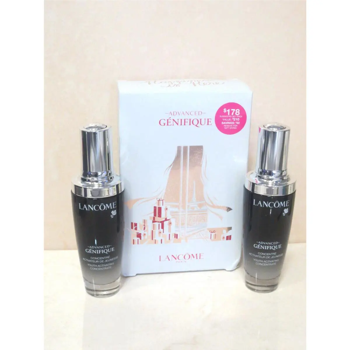 Lancome Happiness IS Here Genifique 2 Youth Activating Concentrate 1.69 OZ