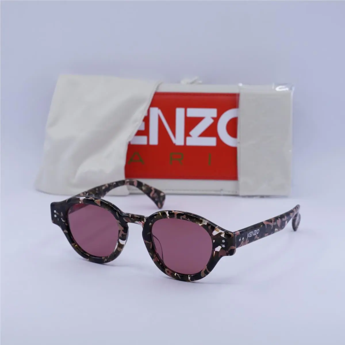 Kenzo KZ40180U 55S Coloured Havana/bordeaux 46-23-145 Sunglasses