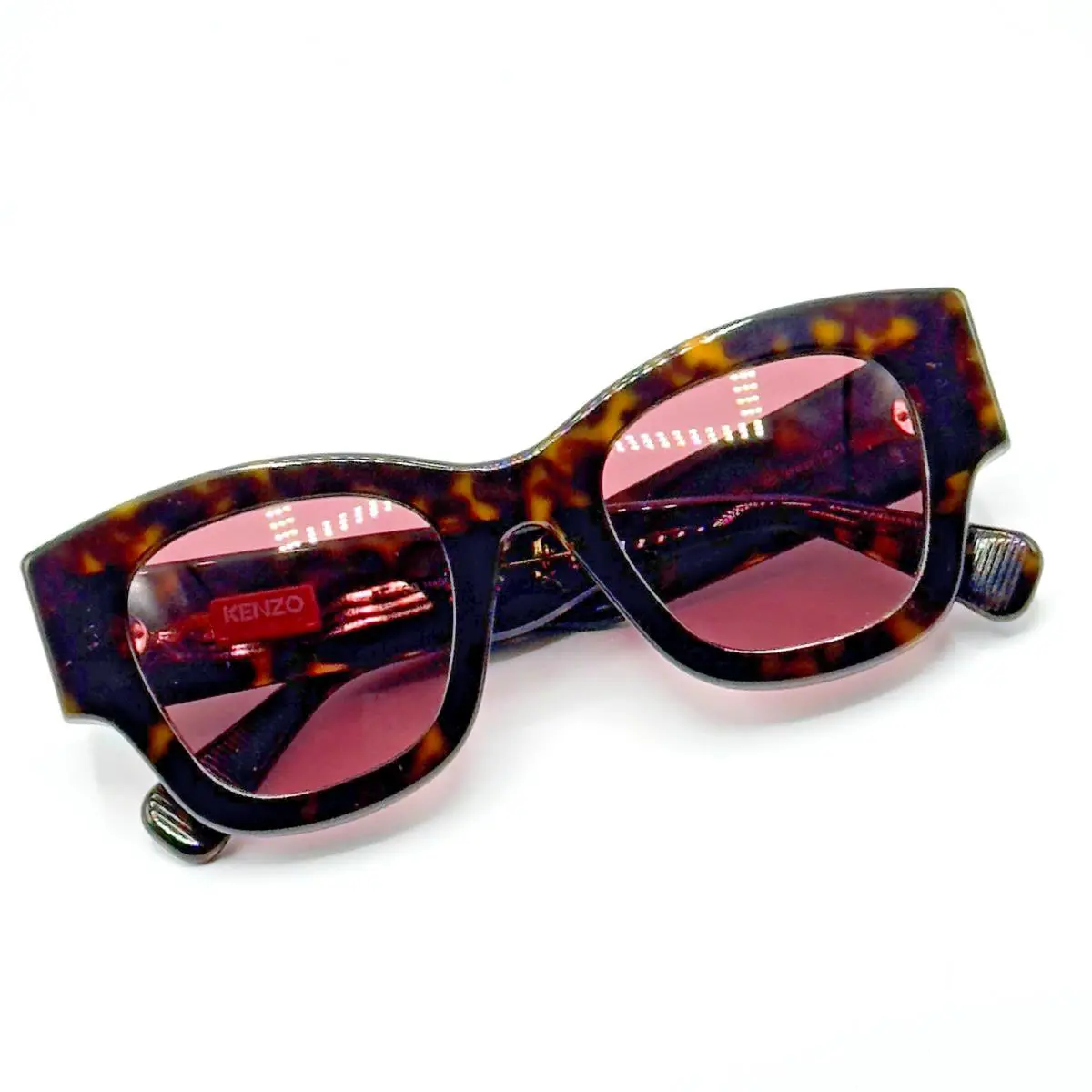Kenzo Sunglasses Boke Flower KZ40169U 52S Dark Havana Frame Bordeaux Lens