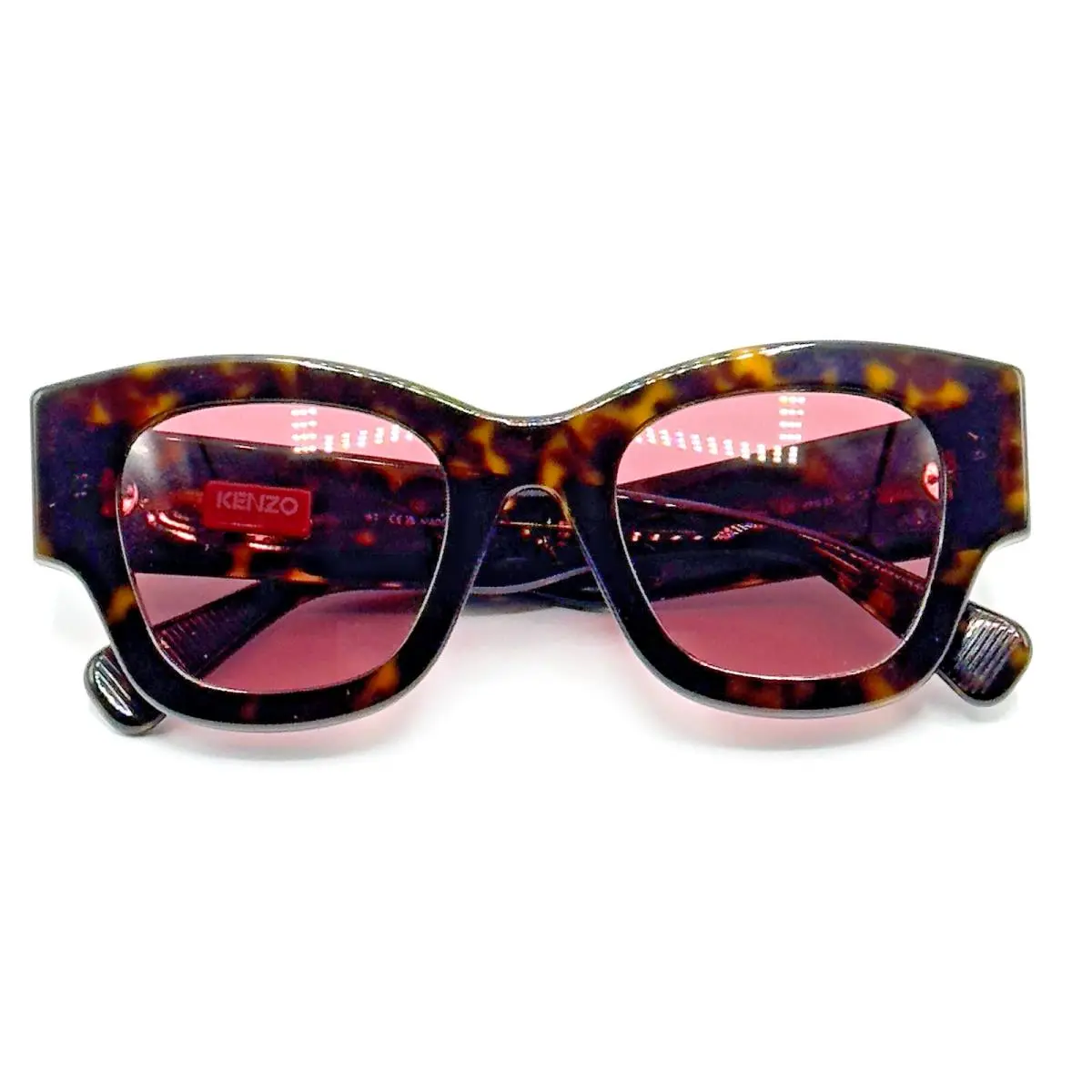 Kenzo Sunglasses Boke Flower KZ40169U 52S Dark Havana Frame Bordeaux Lens