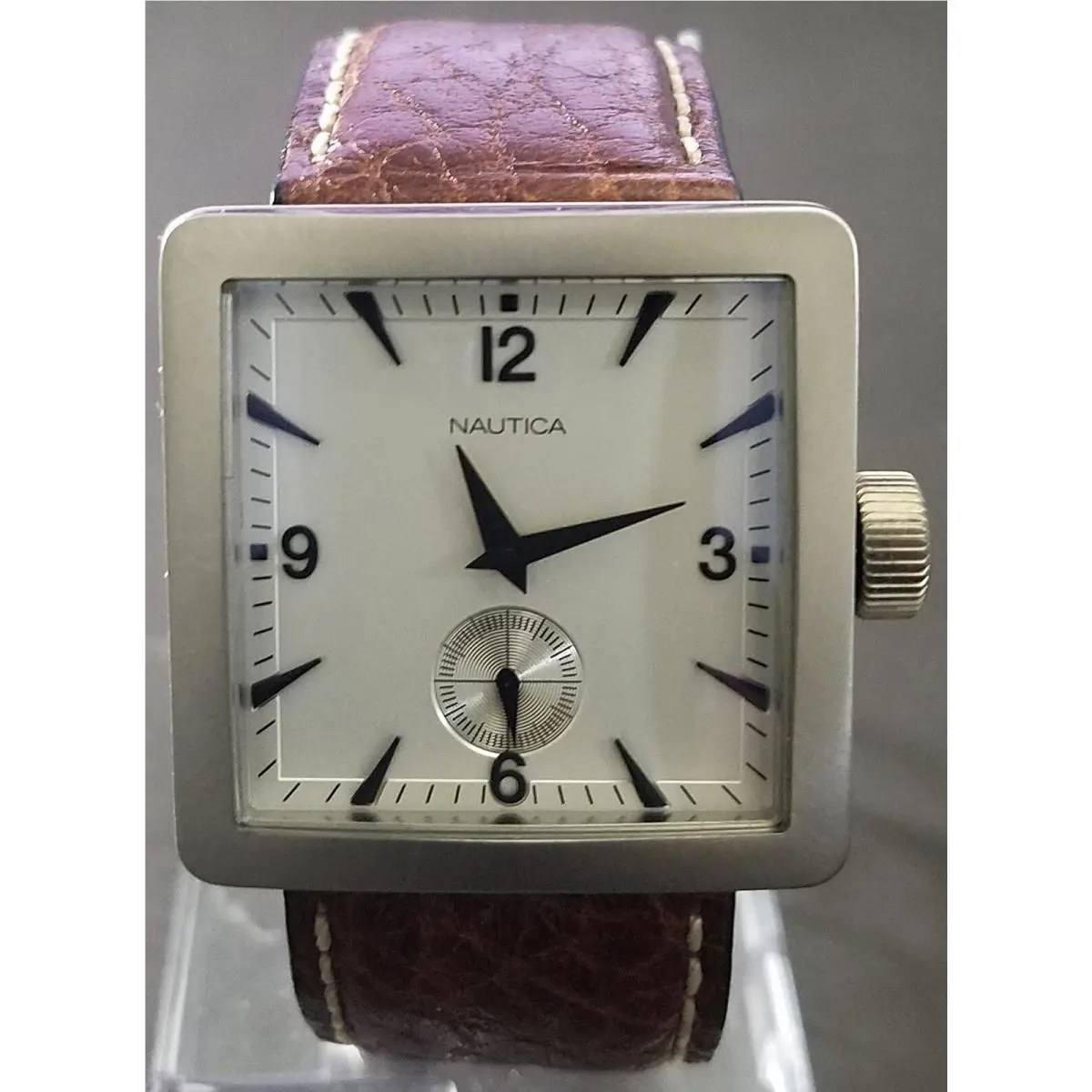 Nautica Square A12591L Silver Dial Women`s Watch