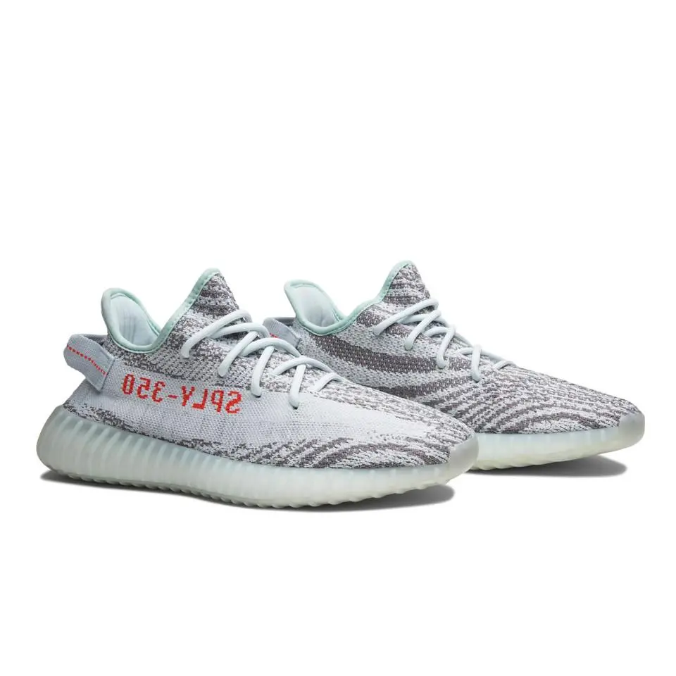 Adidas Yeezy Boost 350 Blue Tint Grey Athletic Shoes Size 8 B37571