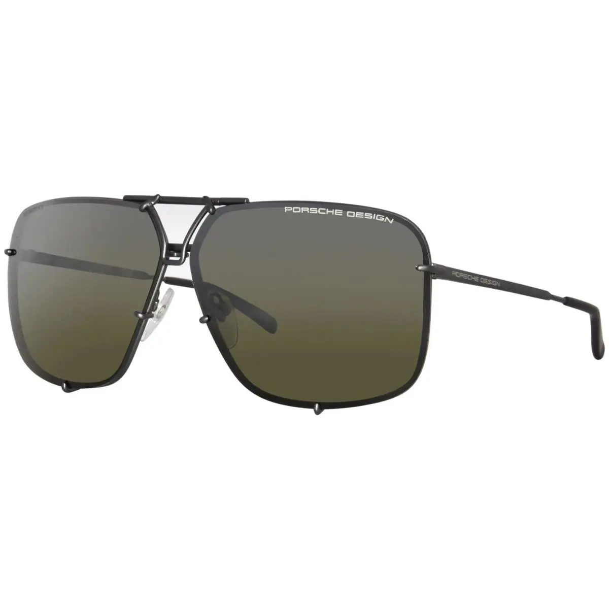 Porsche Design P8928 65 Sunglasses Titanium Gun - Frame: Gunmetal, Lens: Green