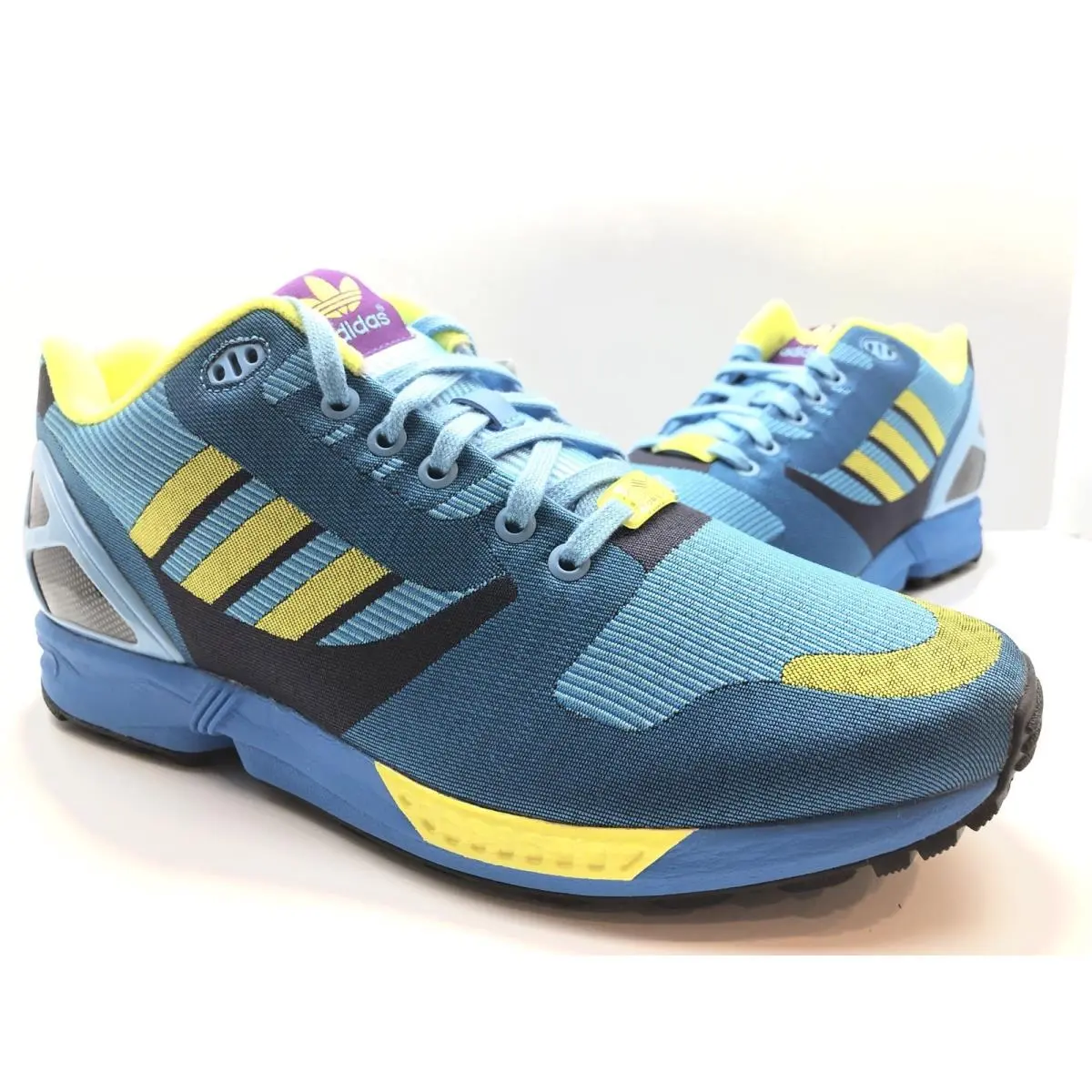 Adidas shoes - ORIGINALS ZX FLUX WEAVE OG - M21788 - AQUA/PURPLE/YELLOW 0