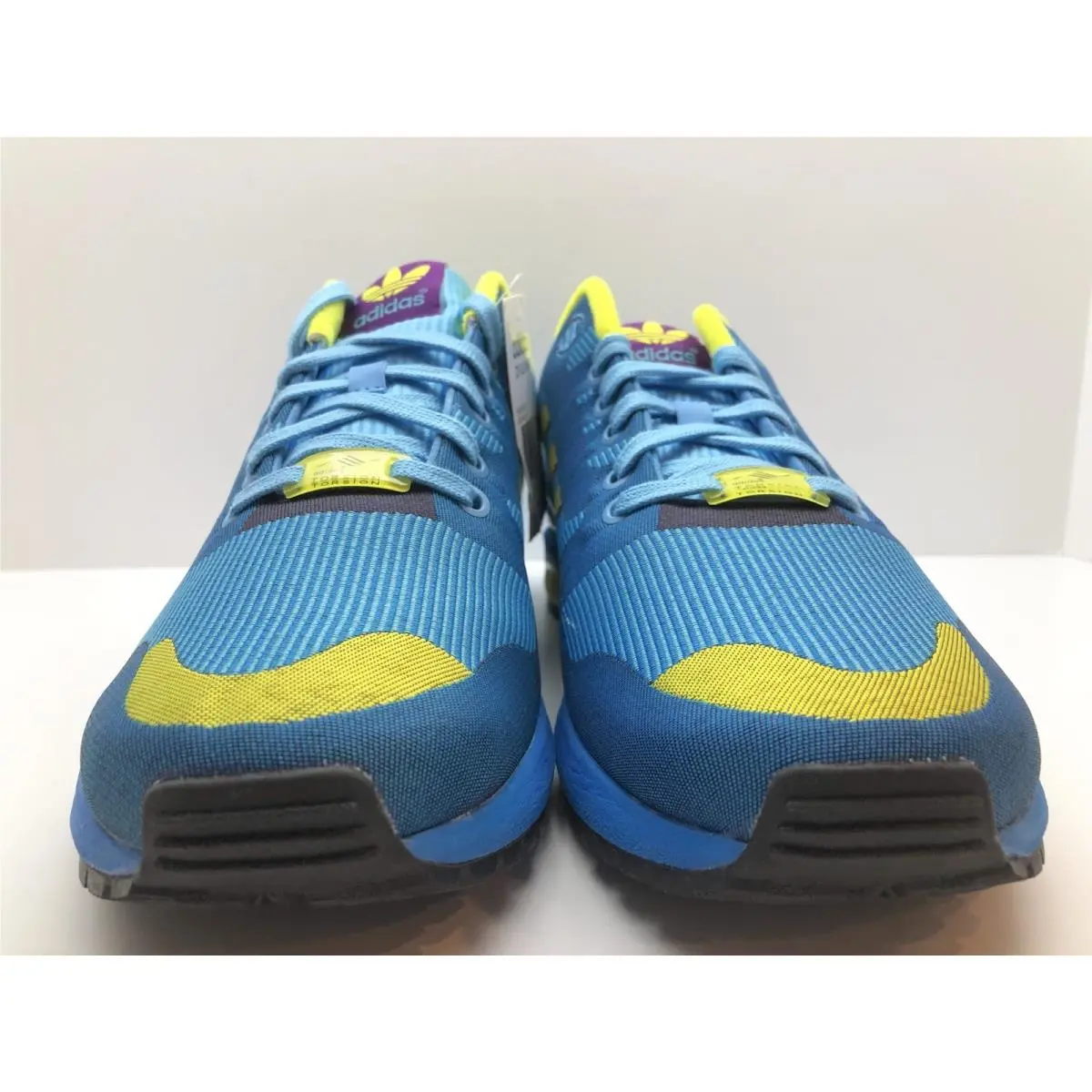 Adidas shoes - ORIGINALS ZX FLUX WEAVE OG - M21788 - AQUA/PURPLE/YELLOW 7