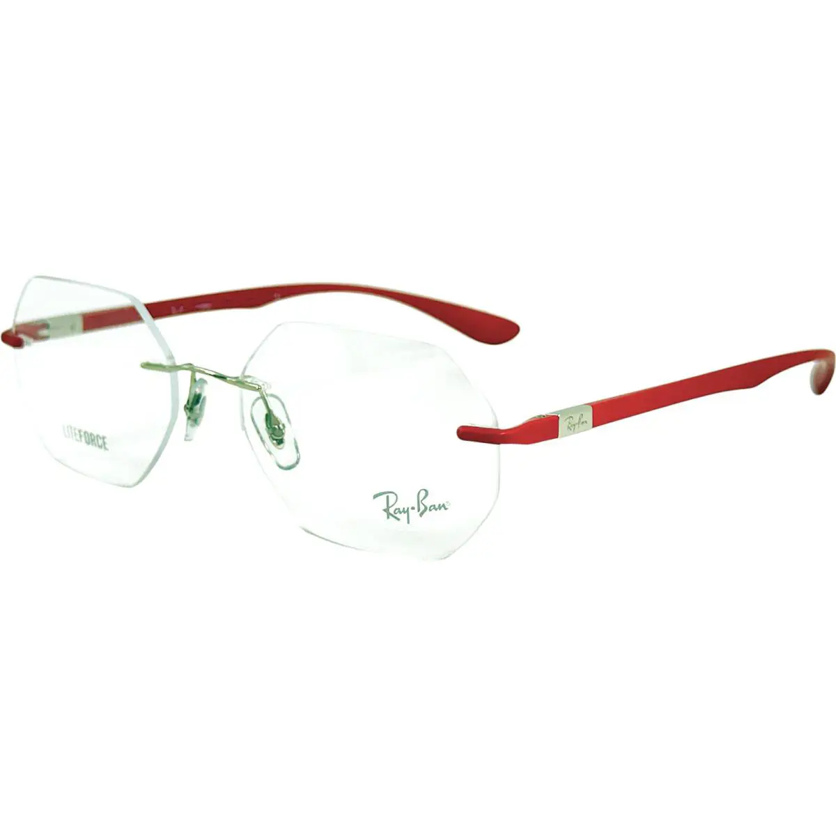 Ray Ban RB8765 Unisex Metal Rimless Eyeglass Frame 1215 Silver 53-17 Italy