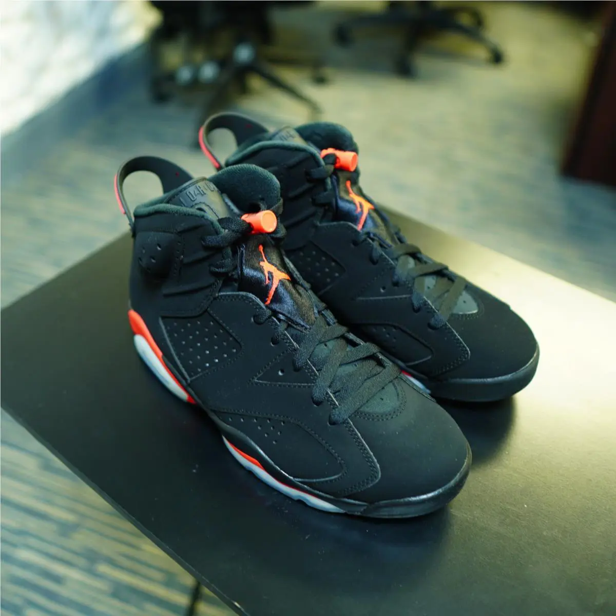 Nike shoes - Air Jordan Air Jordan 6 Retro - 384664-060 - Black/Infrared 23-Black 1