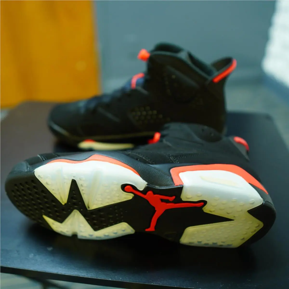 Nike shoes - Air Jordan Air Jordan 6 Retro - 384664-060 - Black/Infrared 23-Black 10