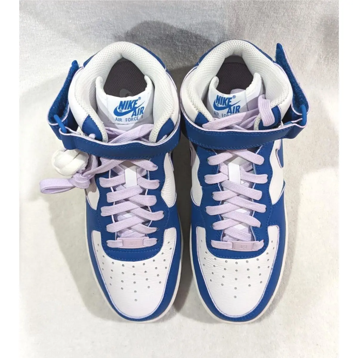Nike shoes - Nike Air Foce 1 `07 Mid - DX3721-100 - White/Military Blue 2