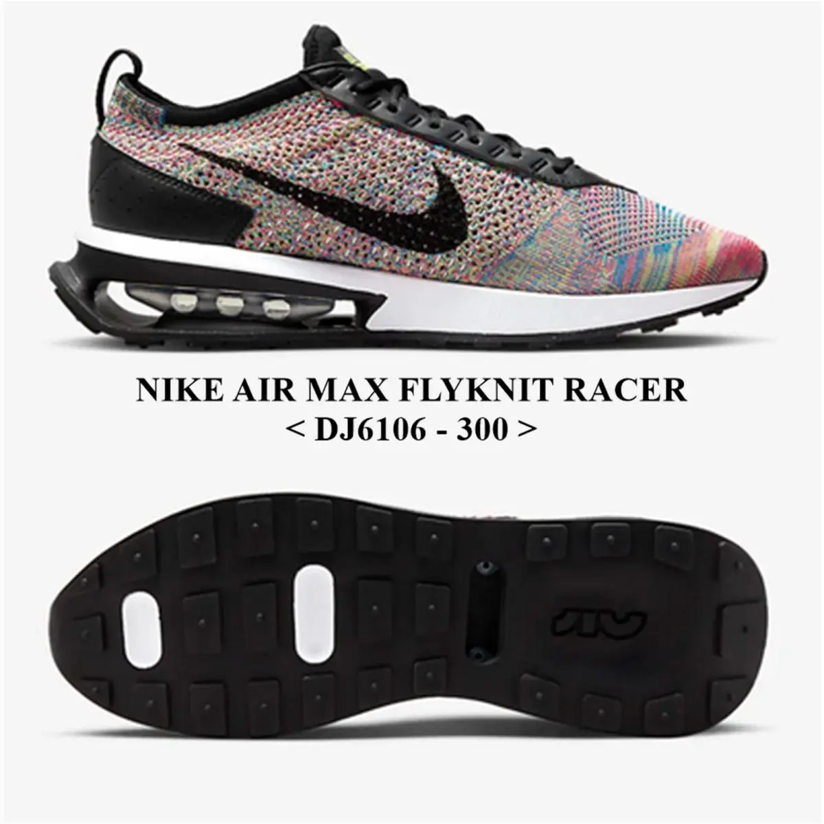 Nike shoes - Air Max Flyknit Racer - Air Max Flyknit Racer - CJ6106 - GHOST GREEN/BLACK-PINK BLAST 0