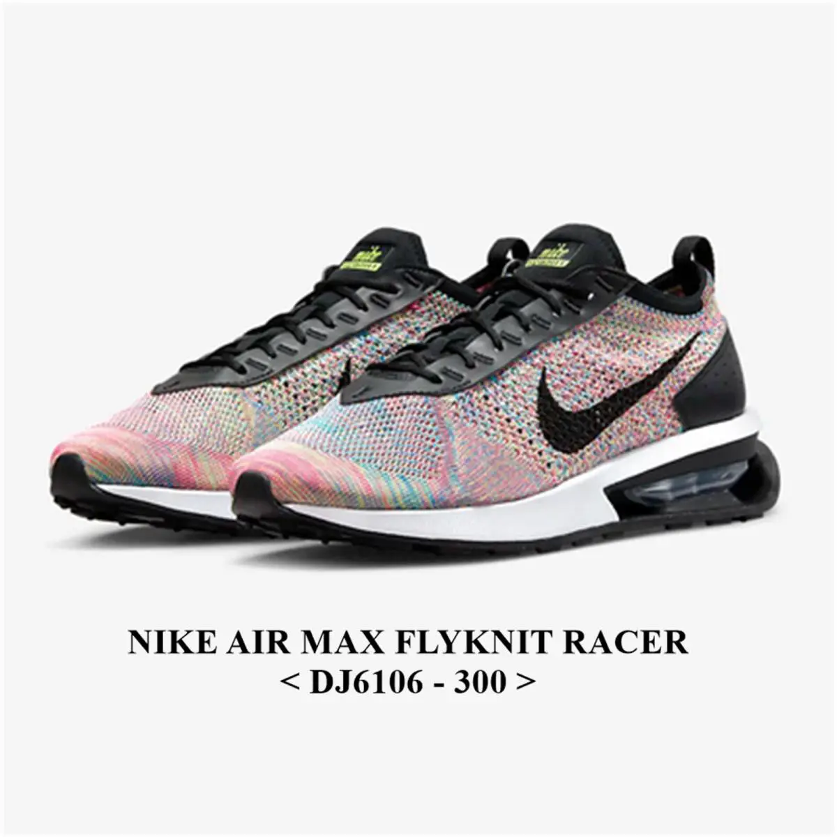 Nike shoes - Air Max Flyknit Racer - Air Max Flyknit Racer - CJ6106 - GHOST GREEN/BLACK-PINK BLAST 6