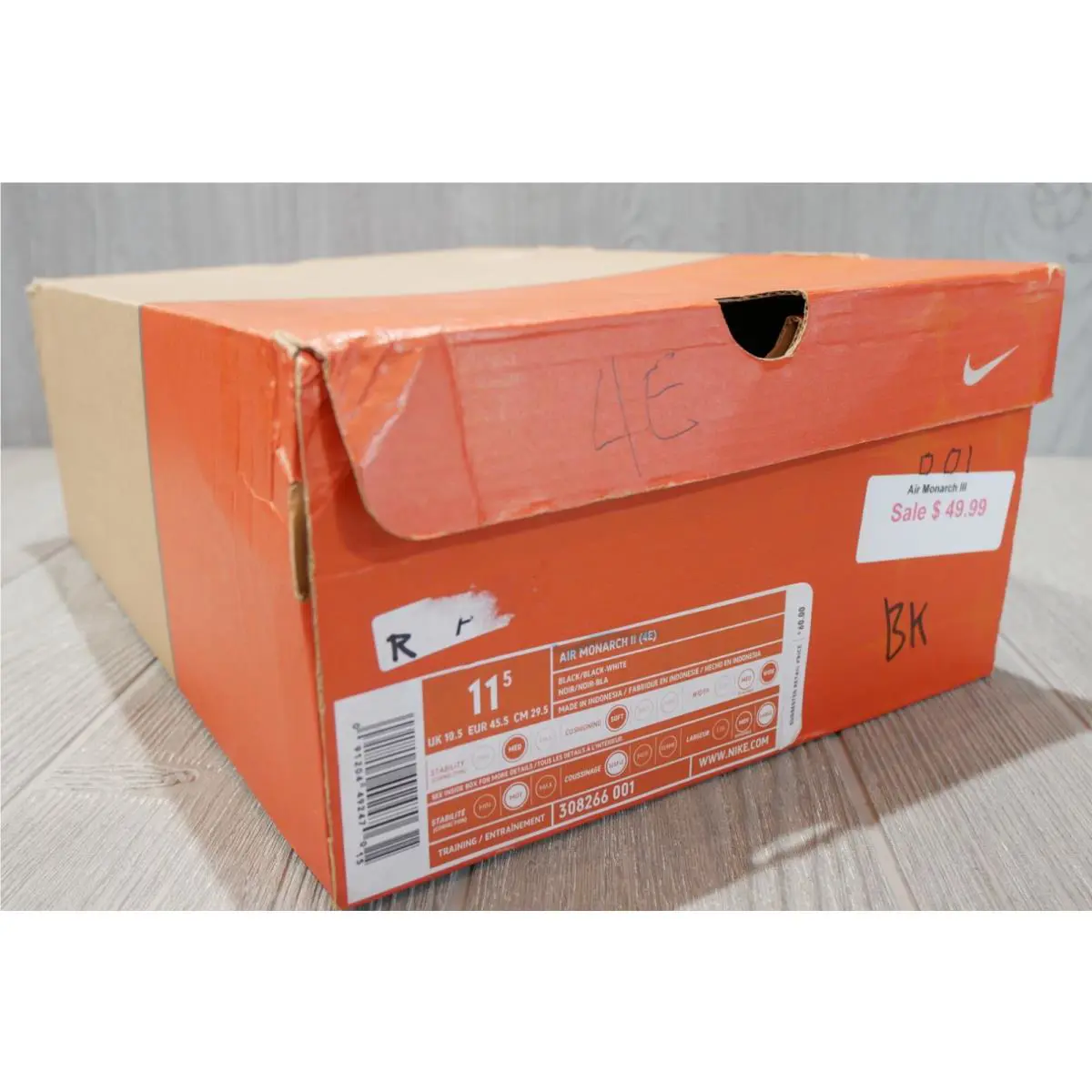 Nike shoes - Nike Air Monarch - Air Monarch - Black 6