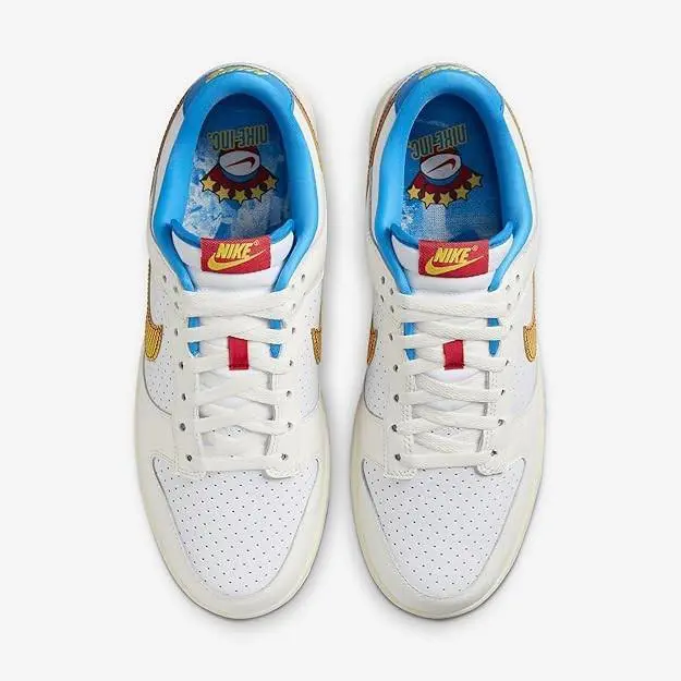 Nike shoes - Nike Dunks - Dunks - HQ3613-133 - Sail/University Red-Tour Yellow-Photo Blue-White 12