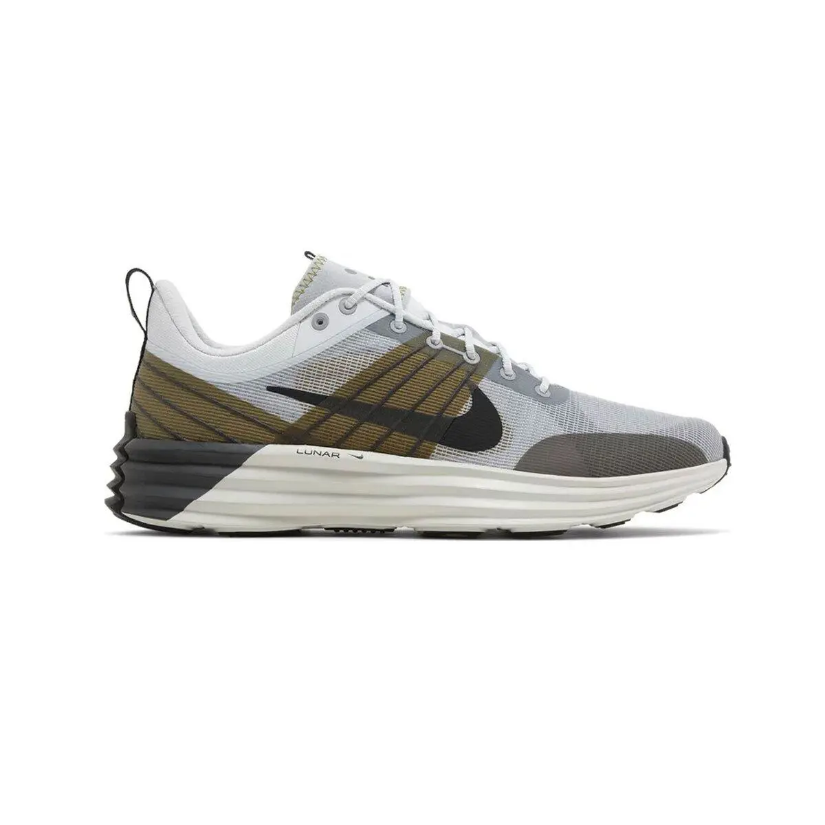 Nike Men`s Lunar Roam DV2440-001 Platinum/black/gray SZ 7-15 - Platinum/Black/Gray
