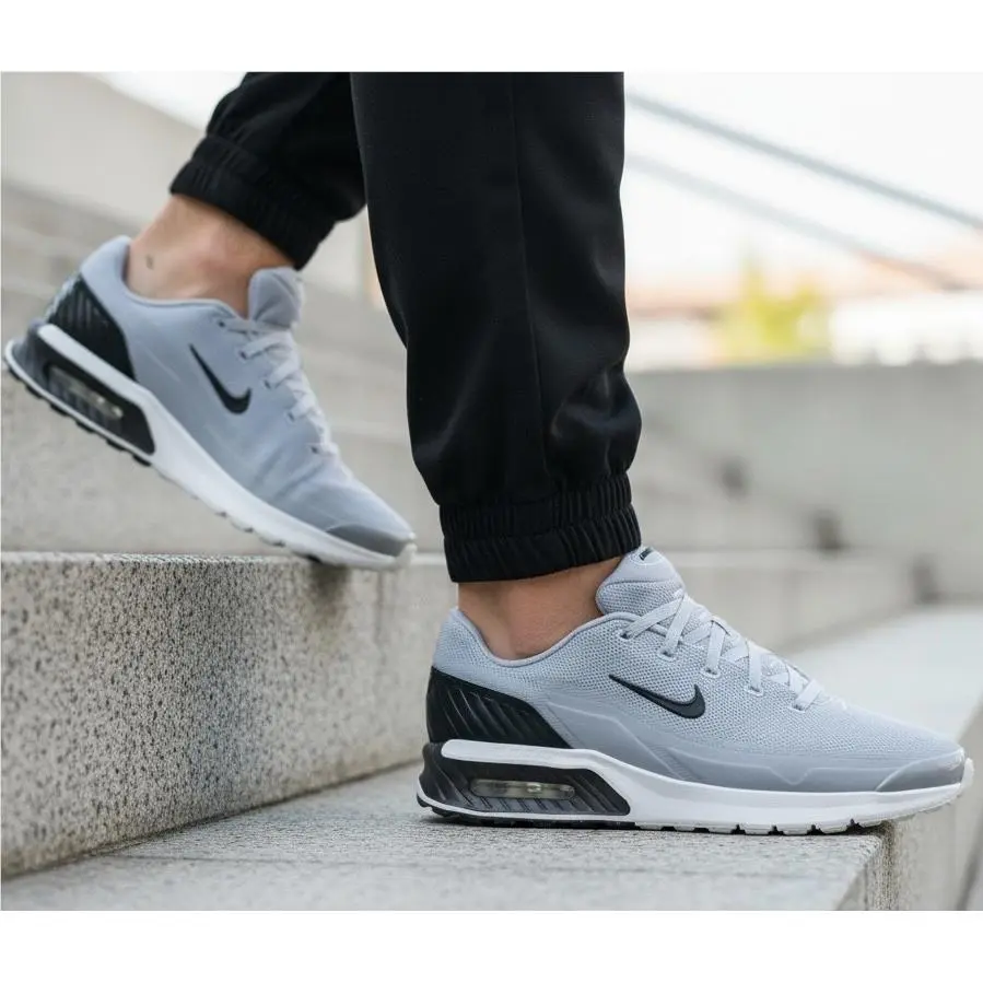 Nike Air Max Men`s Classic Athletic Sneakers Shoes Light Gray All Sizes