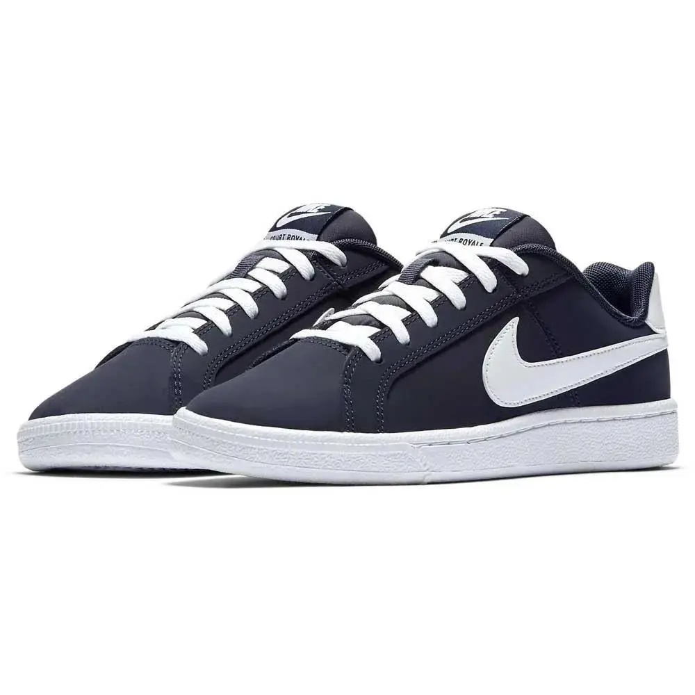 Youth Nike Court Royale GS Obsidian/white 833535-400 US Shoe Size - obsidian/white