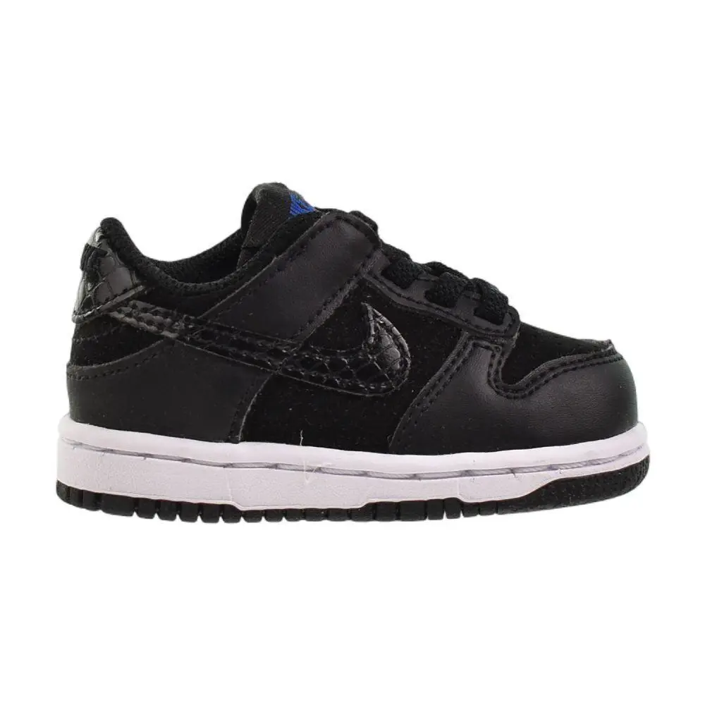 Nike Dunk Low SE TD Toddlers` Shoes Black/black-white-game Royal FV7474-001 - Black/Black-White-Game Royal