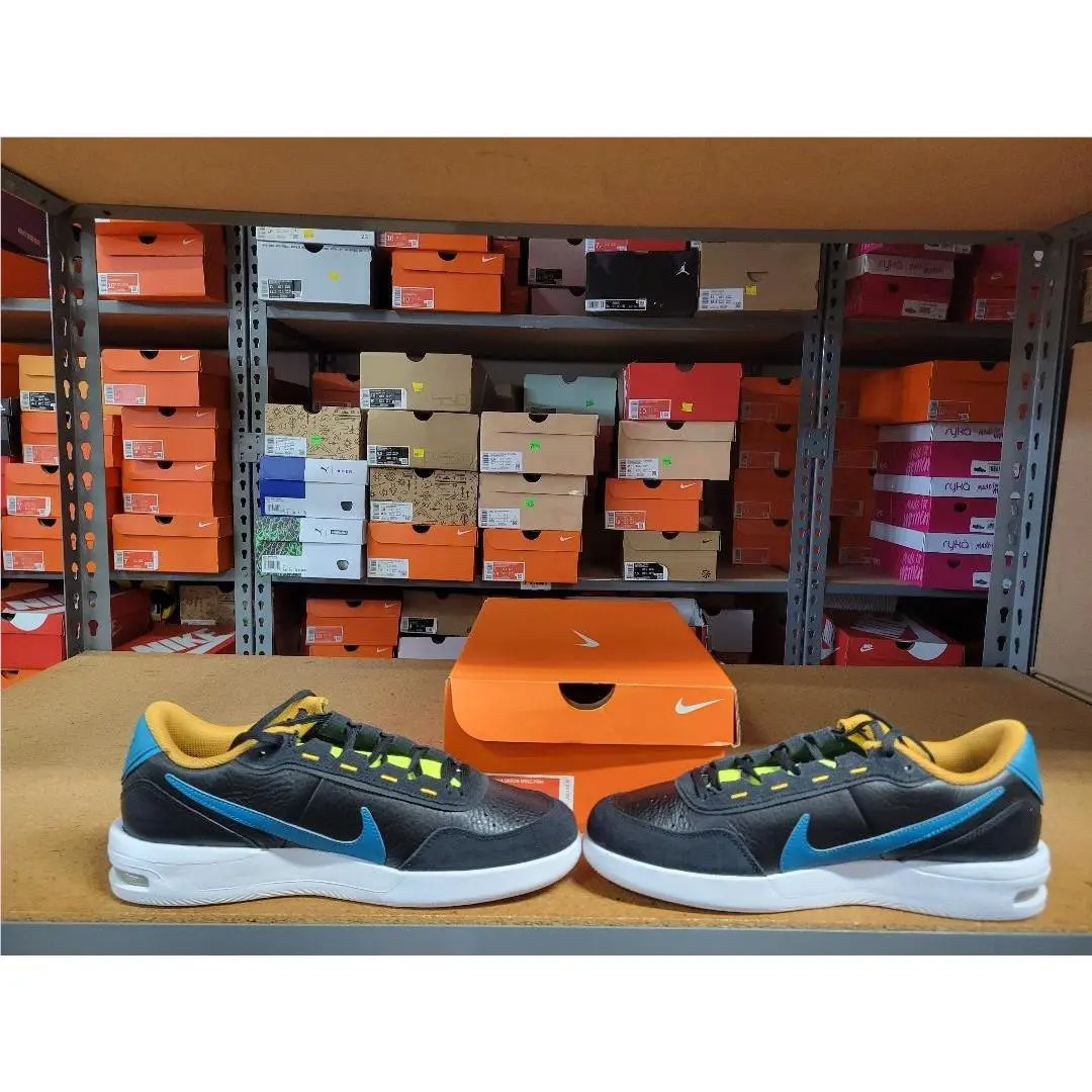 Nike shoes - Nike Air Max Vapor Wing PRM - CT3890 003 - Black Blustery Volt Gold Suede 1