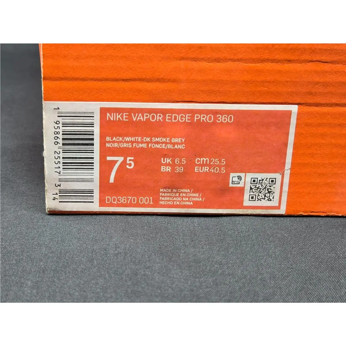Nike shoes - Nike Vapor Edge - Vapor Edge - DQ3670-001 - Gray 8