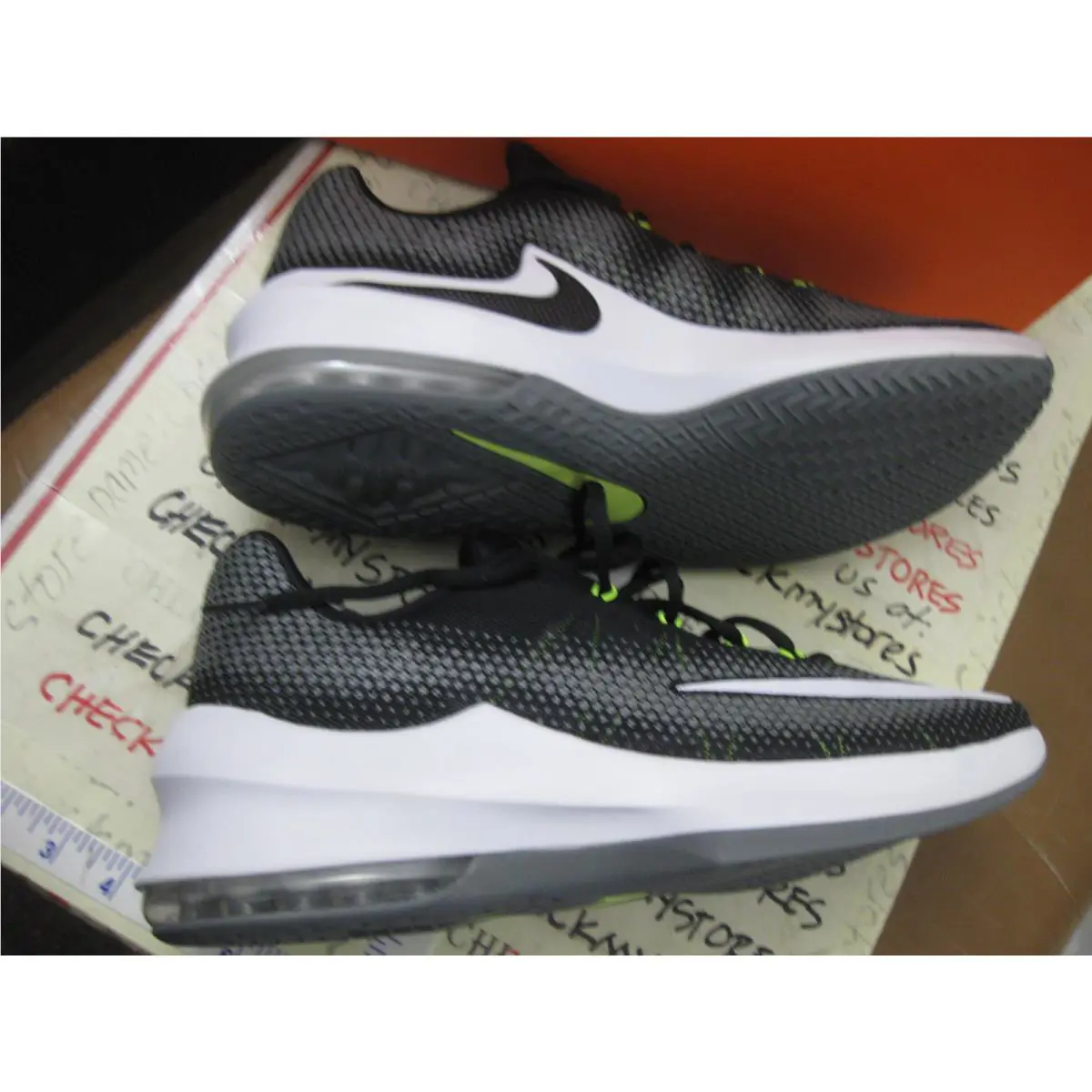 Nike shoes - BLACK/WHITE-VOLT-COOL GREY 8