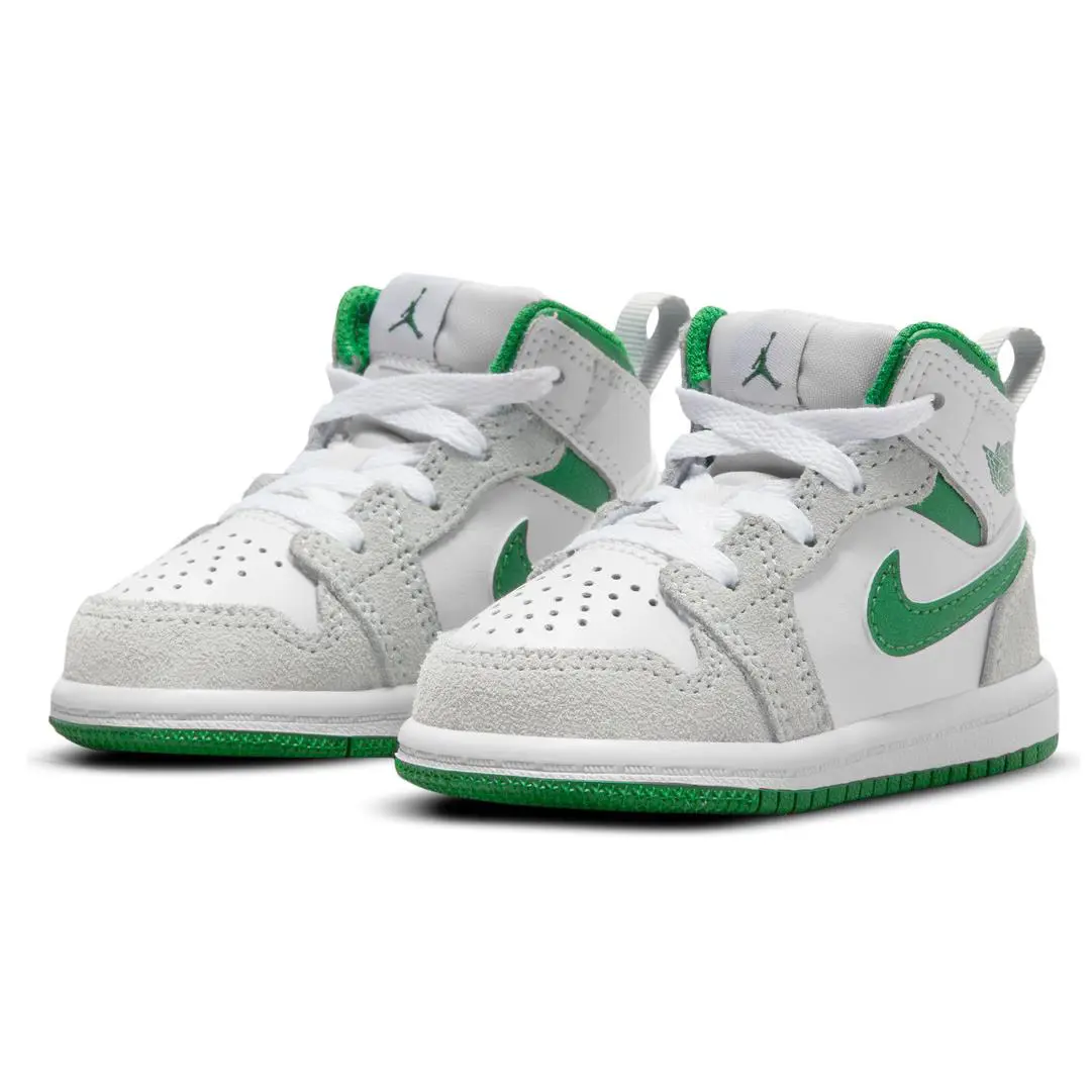 Nike shoes - Jordan 1 - White/Light Smoke Grey/Pine Green 0