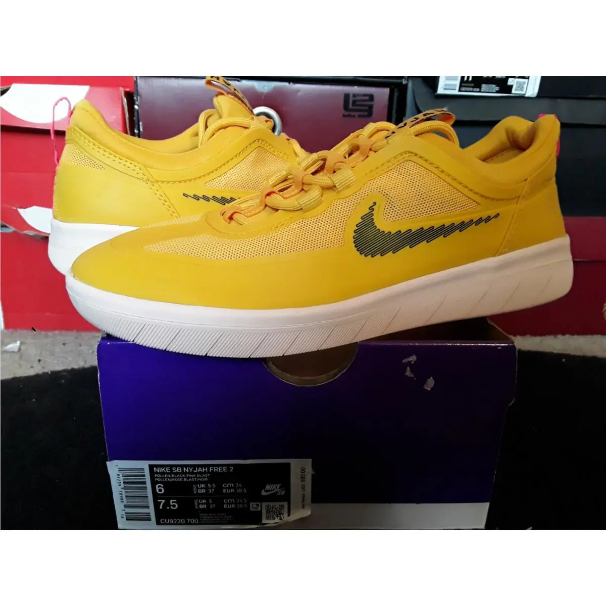 Nike shoes - Nike SB Nyjah Free - Nyjah Free - CU9220 700 - Yellow 0