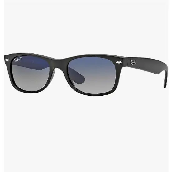 Ray-ban RB2132 Polarized Wayfarer Square Sunglasses Unisex 55mm Matte Black