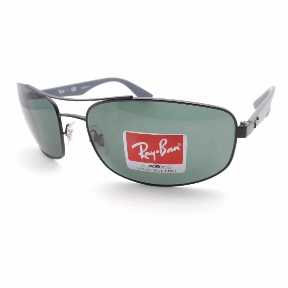 Ray Ban 3527 006/71 Black Green 61mm Sunglasses