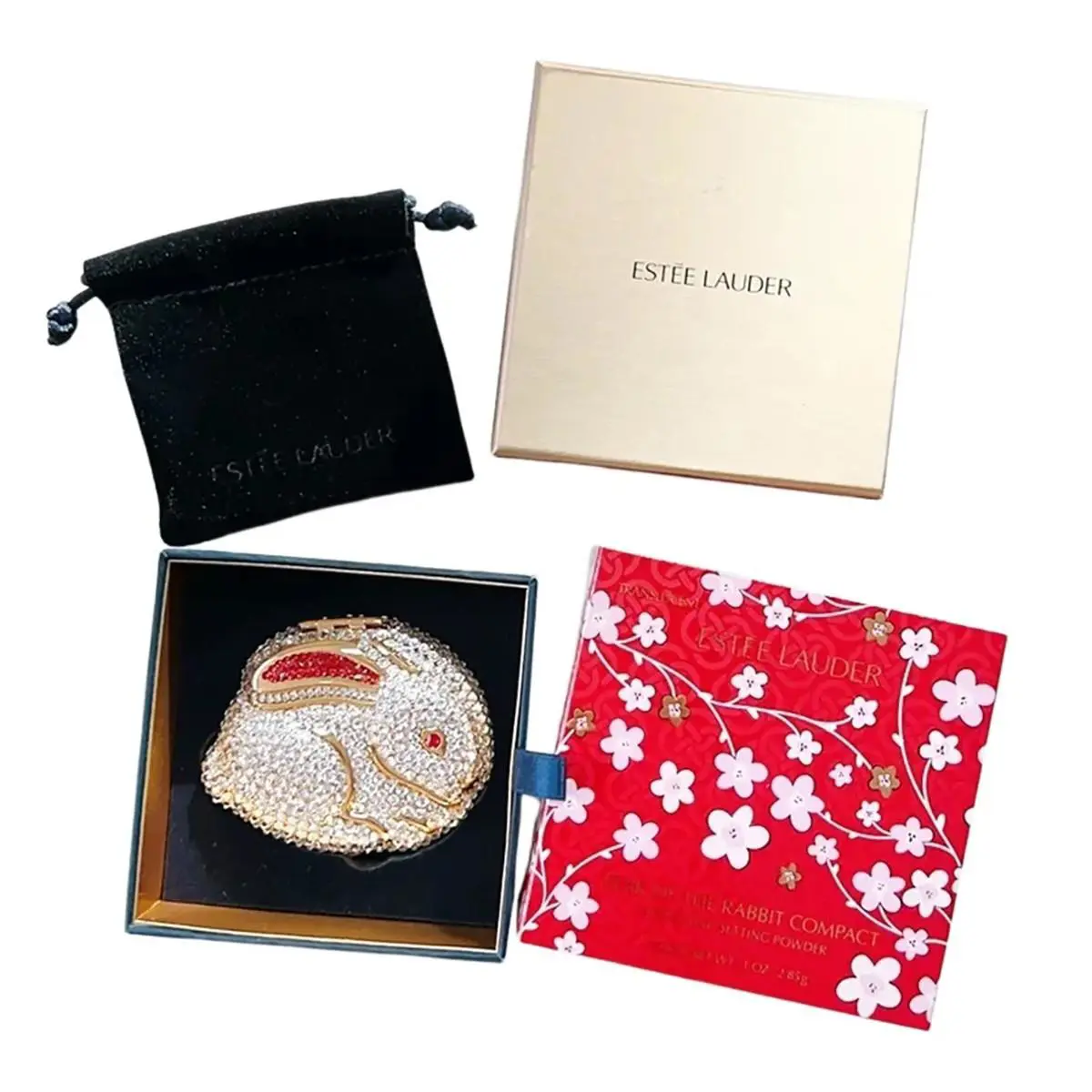 Estee Lauder Year Of The Rabbit Perfecting Setting Powder Compact
