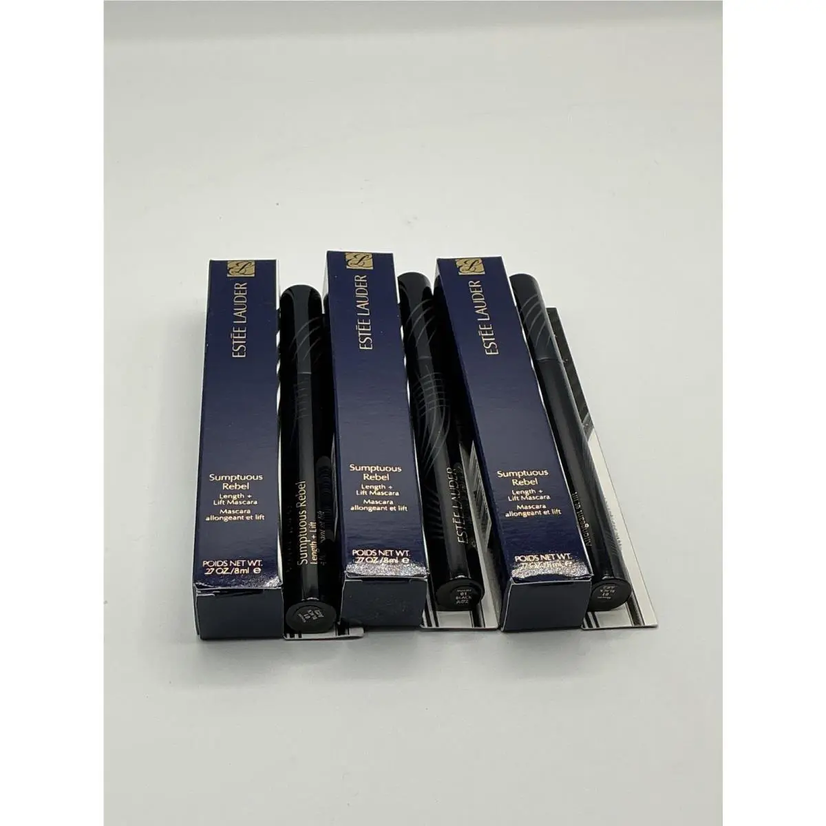 Estee Lauder Sumptuous Rebel Length+lift Mascara Black 0.27oz Each 2 Pack -nib